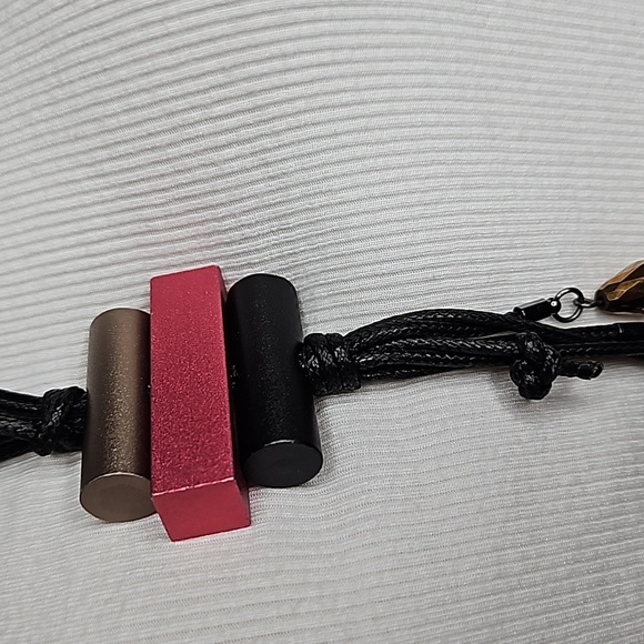 BOHO STYLE MULTI-METAL DESIGNED NECKLACE - Picture 7 of 8